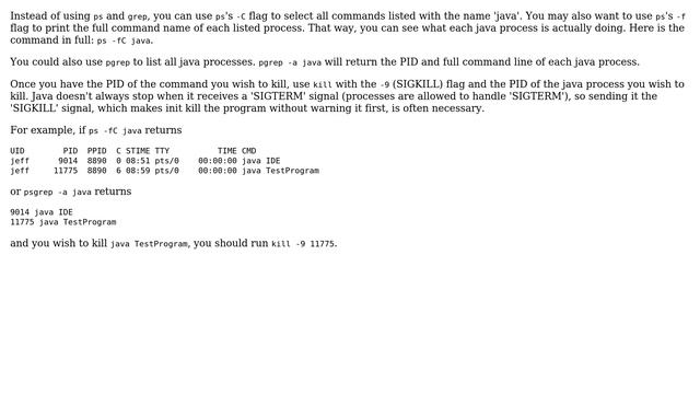 Unix & Linux: Kill only one Java process (6 Solutions!!) смотреть онлайн