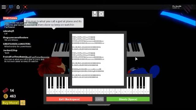 Playing Demons( imagine dragons )and Megalovania roblox piano (notes in desc) смотреть онлайн