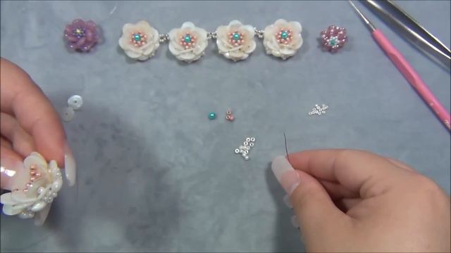 Beaded Sequin Flowers Tutorial - Rings, Earrings, Necklace - 200k Celebration смотреть онлайн