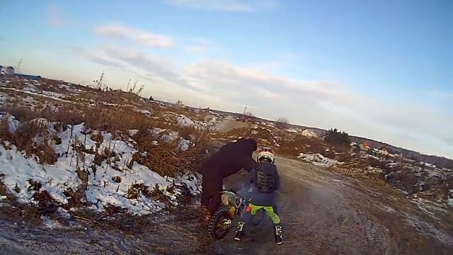 Сибирь Мороз Ветер Тренировка по мотокроссу смотреть онлайн