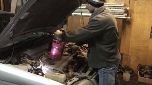 Замена масла в двигателе QG15 Nissan Sunny FBN15