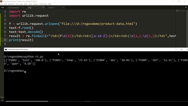 Regular Expression Extracting data from HTML Table смотреть онлайн