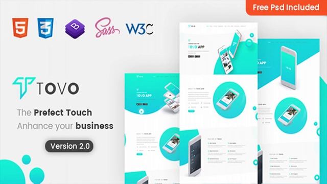 Tovo - App Landing Page HTML Template | Themeforest Website Templates and Themes смотреть онлайн