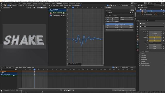 Camera Shake in Blender смотреть онлайн