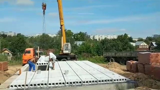 Монтаж плит перекрытия на южном посёлке смотреть онлайн