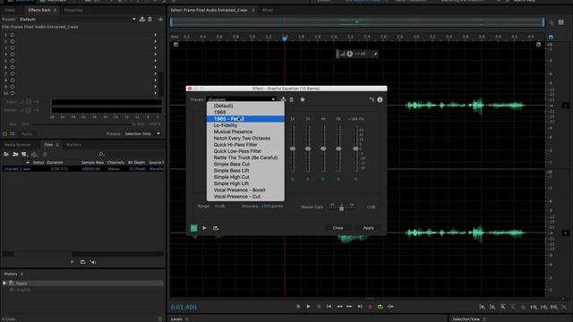 Adobe Audition: Transferring Audio to Premiere смотреть онлайн