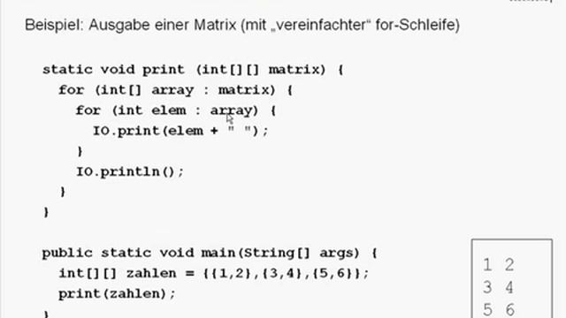 UE17 Arrays 22 Mehrdimensionale Arrays 6 смотреть онлайн