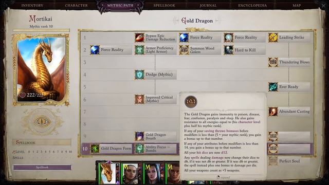 Pathfinder: WotR - Gold Dragon Mythic Path Mechanics смотреть онлайн