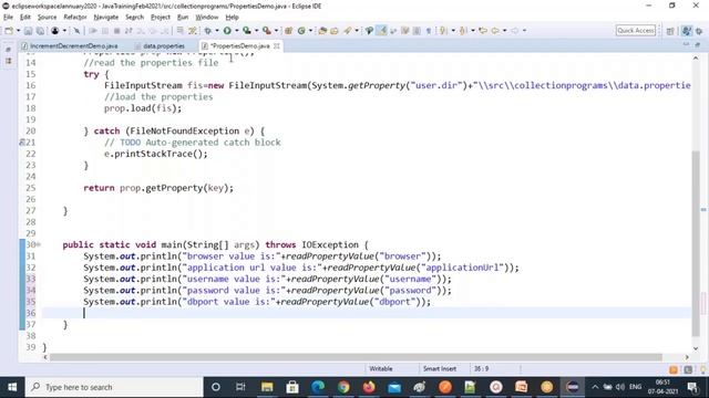 VIDEO#45--JAVA COLLECTIONS PROPERTIES ENUM DEMO APR7 2021 смотреть онлайн
