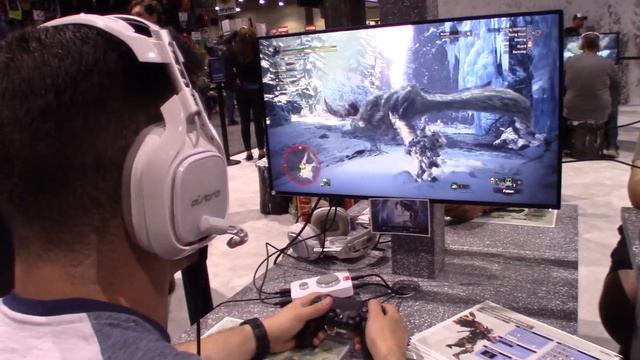 Monster Hunter Iceborne DLC Demo Play: Capcom Comic Con Booth w/Resident Evil Game SDCC Comicon смотреть онлайн