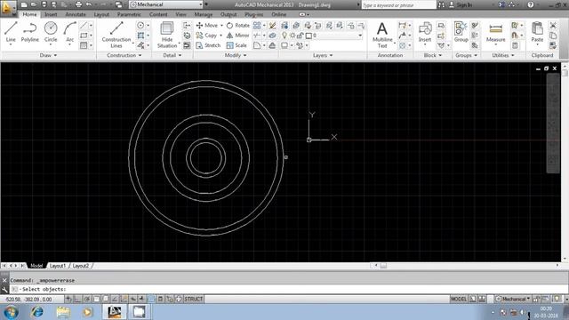 ERASE COMMAND IN AUTOCAD смотреть онлайн