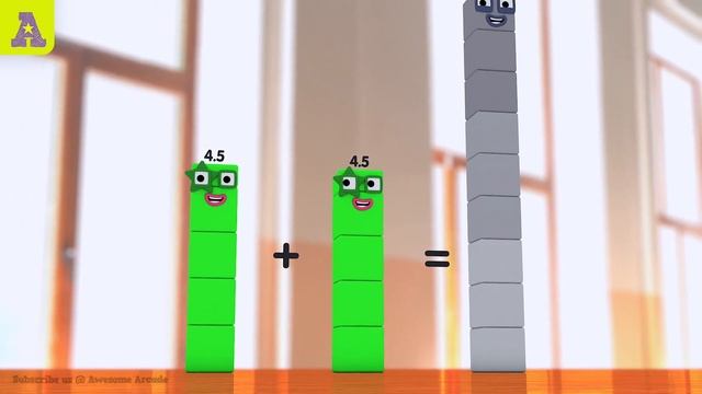 NumberBlock Halves!! 4.5, 3.5, 2.5 Sliced & Who's that little Numberblock!?! [fanmade] смотреть онлайн