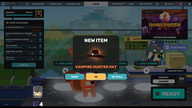 [Super Animal Royale] Twitch Drops ✅ Howloween смотреть онлайн