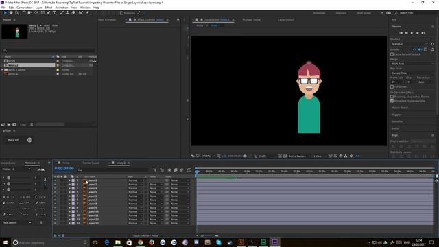 Importing Illustrator Files as Shape Layers in AE | After Effects Tutorial смотреть онлайн