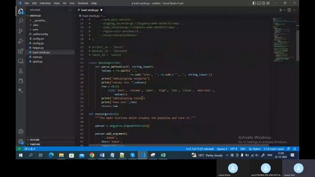 Extract data from GCS and load to Bigquery using Dataflow and Python смотреть онлайн