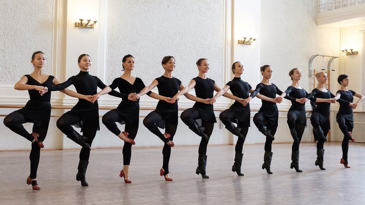 Репетиция: Хота, Табакэряска, Ночь на Лысой горе. Балет Игоря Моисеева. смотреть онлайн