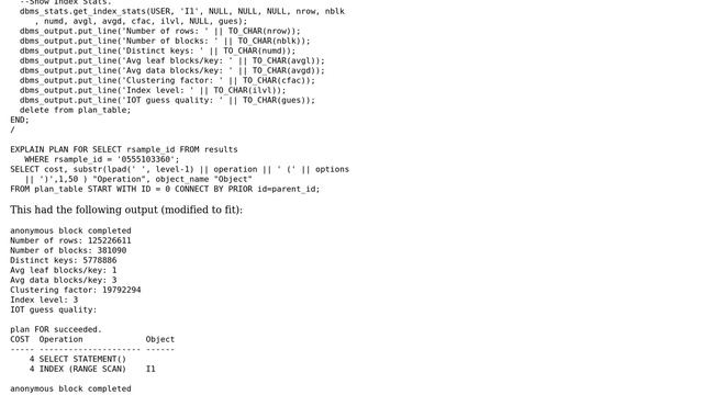 Databases: Table Statistics Affect Index Only Query? смотреть онлайн