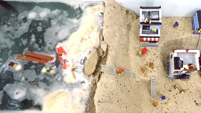 LEGO DAM BREACH EXPERIMENT - NEW LEGO CITY DISASTER смотреть онлайн