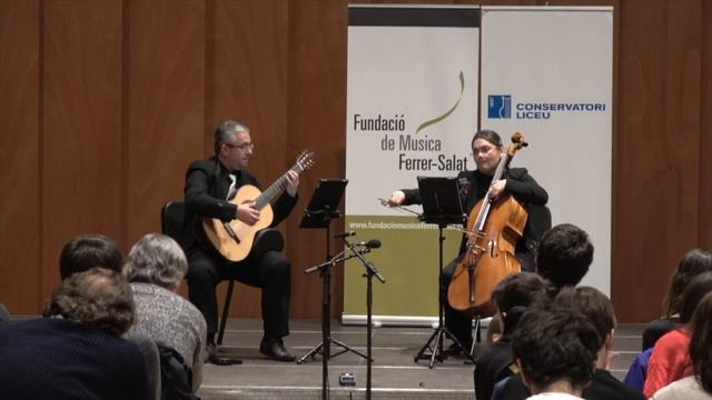 Lorquianas for Cello and Guitar by Leo Brouwer Composed for Dúo Villa-Lobos. World Premiere. смотреть онлайн
