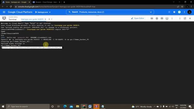 Upload folders and files to Cloud Storage bucket using gcloud CLI tool смотреть онлайн