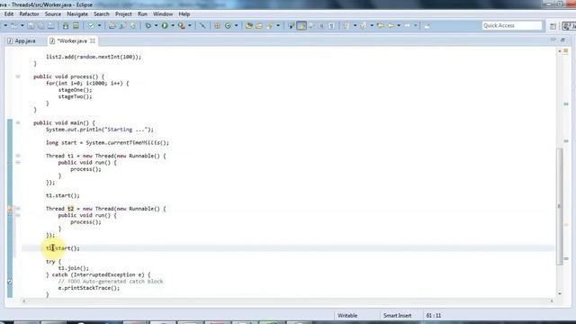Advanced Java: Multi-threading Part 4 -- Multiple Locks; Using Synchronized Code Blocks смотреть онлайн