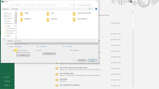 How To Export A Range Of Data From Excel To HTML Or Web Page File смотреть онлайн