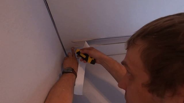 Как сделать скрытый карниз, когда потолок уже установлен гардина05 или ПК14 смотреть онлайн