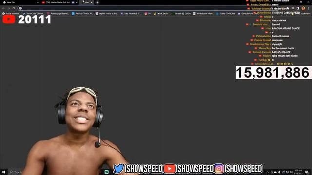 I SHOW SPEED REACTS TO INDIAN SONG NACHO NACHO