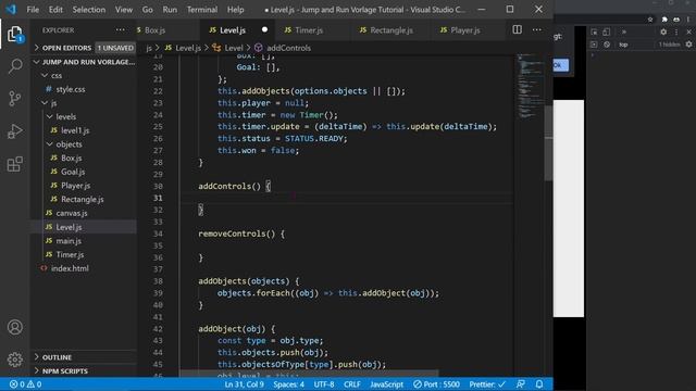 Jump and Run Spiel mit JavaScript programmieren - Teil 4 смотреть онлайн