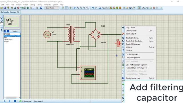 How To Simulate Regulated Power Supply Using 7812