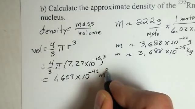 Nucleus Of An Atom, Radius And Density