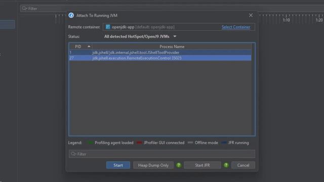 Recording JFR snapshots with JProfiler смотреть онлайн