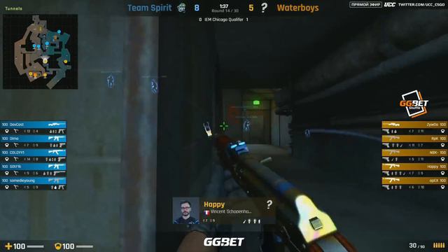(Ru) GG.BET Shuffle | Waterboys vs Team Spirit | bo3 | @c0stajan | Map 2 смотреть онлайн