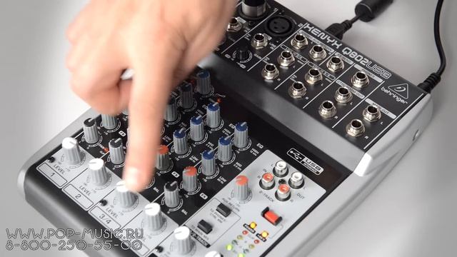 Микшерный пульт BEHRINGER Q802USB XENYX (Best Entry Level Mixer) смотреть онлайн