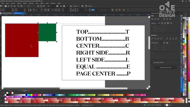 Align and Distribute in CorelDraw 2021 ( Part-1) | Class # 39 | Urdu / Hindi - One To Z Design смотреть онлайн