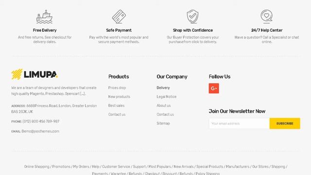 Prestashop шаблон Limupa. Интернет-магазин электроники скачать бесплатно смотреть онлайн