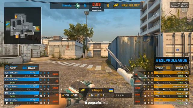 s1mple ACE Cache | s1mple highlights | s1mple vs Heroic | NaVi 2018 смотреть онлайн