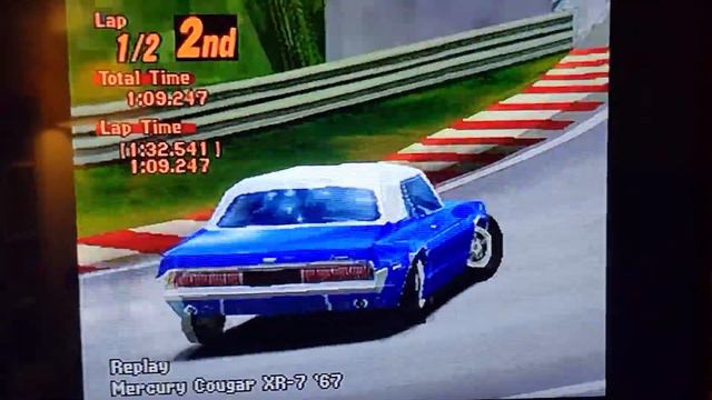 Gran Turismo 2 Mercury Cougar drift смотреть онлайн