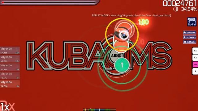 Osu! Vityando! 240 beat! 240 fps! смотреть онлайн