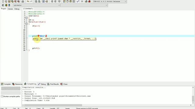break and continue statement in c programming language || IN HINDI|| BY : MUKUL GOYAL смотреть онлайн