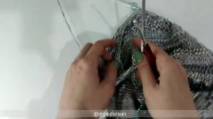 ТОП ПОПЕРЕК из фантазийной пряжи FEZA ALP DAZZLE от Ольги Дурсун - часть 2