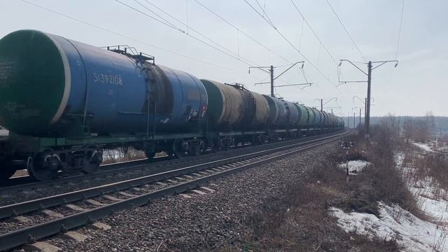 Электровоз ВЛ80С-694 с грузовым поездом смотреть онлайн