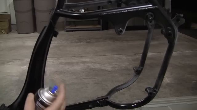 Cafe Racer Build : Part 21 :Painting Frame Using VHT Roll Bar Paint смотреть онлайн