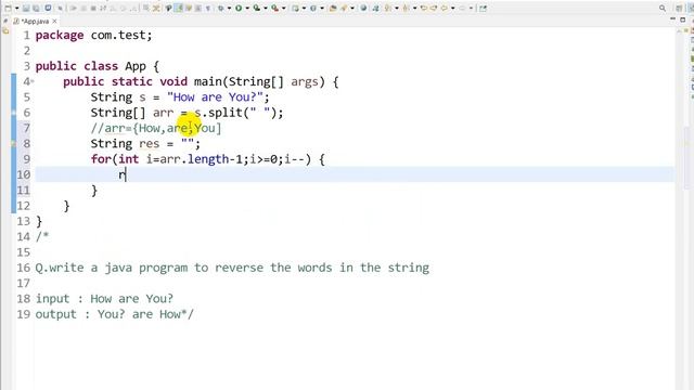 Java Program to reverse each word in String | java interview question | realNameHidden смотреть онлайн