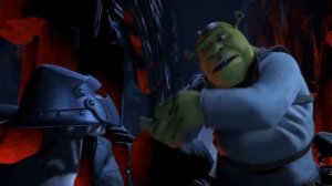 Момент из Шрека: Осёл, две просьбы, хорошо? Заткни хлебало, и поищи где нибудь лестницу