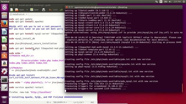 install LAMP with script смотреть онлайн