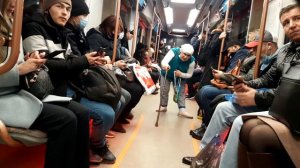 Попрошайки в метро, КРЛ, 2021