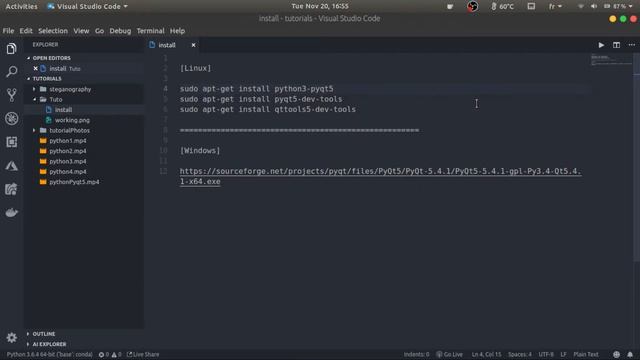 lesson#05 - install PyQt5 sur Linux & Windows смотреть онлайн