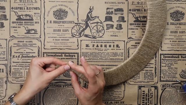 Новогодний декор / Новогодний венок своими руками / Полумесяц своими руками / Рождественский венок смотреть онлайн