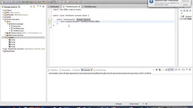 My 2D Java game library смотреть онлайн